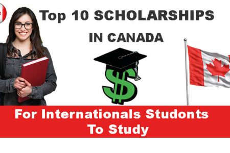 How can an international student get a full scholarship in Canada?